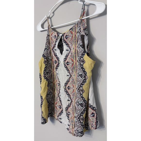 Women's Floral Blouse Size Medium Lightweight Top Loft Sleeveless Blouse - Picture 6 of 7